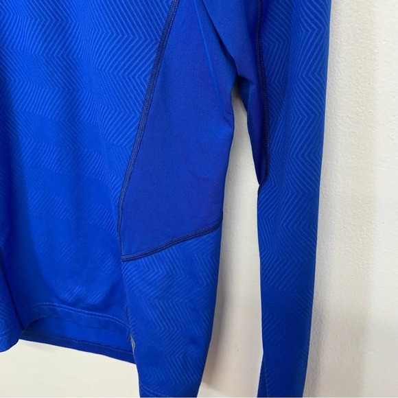 Nike Pro Combat 1/4 Zip Top Woman Small  Blue Hyperwarm LIte  Fitted Base‎ Layer - Picture 5 of 14